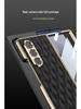 Samsung ZFold7 Luxury Diamond Lattice Leather Case with Integrated Screen Protector