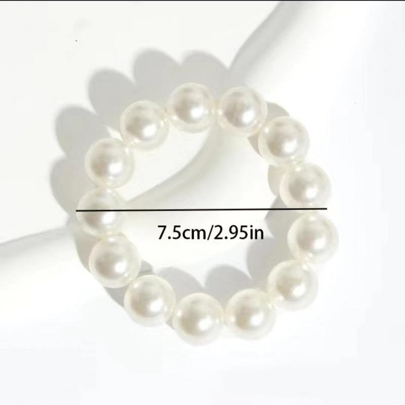 Romantic Korean Pearl Hair Tie - Sweet, Versatile, Elastic Band