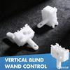 Pack Of 4 Vertical Blind Control Post Replacements with Auto Aligning Movement System Suitable for Smooth Operation