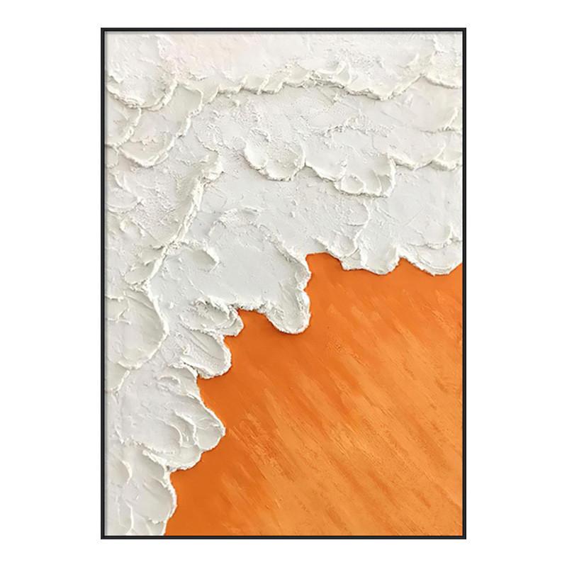 

Абстрактная картина маслом «Зеленый лес», напечатанная на холсте, оранжевая текстура, постеры и принты для декора гостиной, Скандинавия, Cuadros 21x30cm No Framed