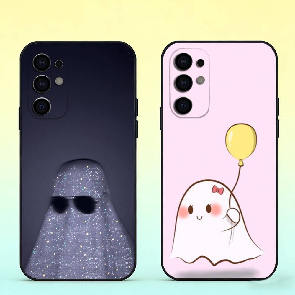 Stardust Ghost Handyhülle Schwarzes Silikon Weich Für Samsung S25,S24,S21,S22,S23,S30,Ultra,S20,Plus,Fe,Lite