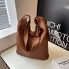 Retro new simple underarm mother bag soft leather large capacity shoulder handheld women's bag