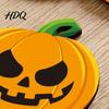 Halloween-Untersetzer Holz-Kürbis-Untersetzer Rutschfeste Tischmatte Hitzebeständig Rutschfest Tassenisolierung