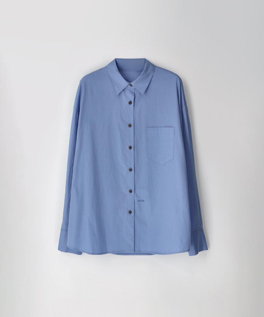 FLOWJEAN Raw Cotton Shirt_Sky Blue