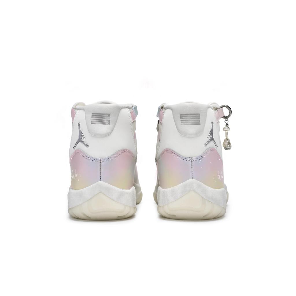 Jordan Air Jordan 11 RETRO Pearl 811 Manufacturing, Old Dreams Return To Farewell Mid Top Vintage Basketball Shoes AR0715-110(Team80-)