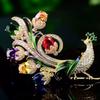 Fashion Clothing Brooch Versatile Peacock Phoenix Brooch Bird Jewelry Brooch Sparkling For Formal Event Party Dress