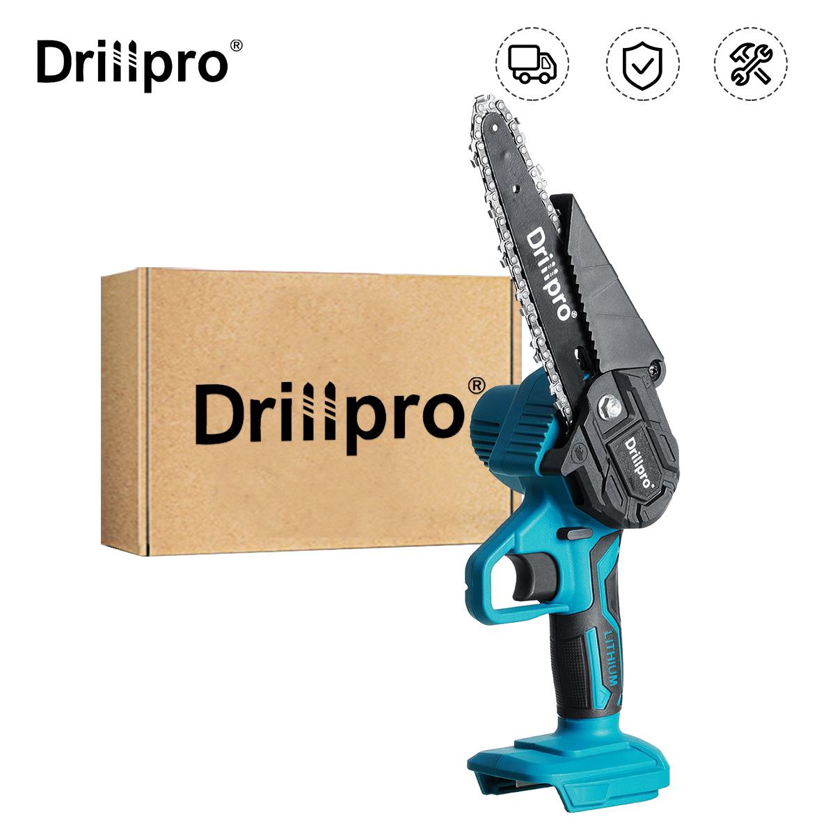 

Drillpro 6-дюймовая электрическая пила, бензопила, садовая обрезная пила, деревообрабатывающий резак для батареи Makiita 18 В (Только инструмент)
