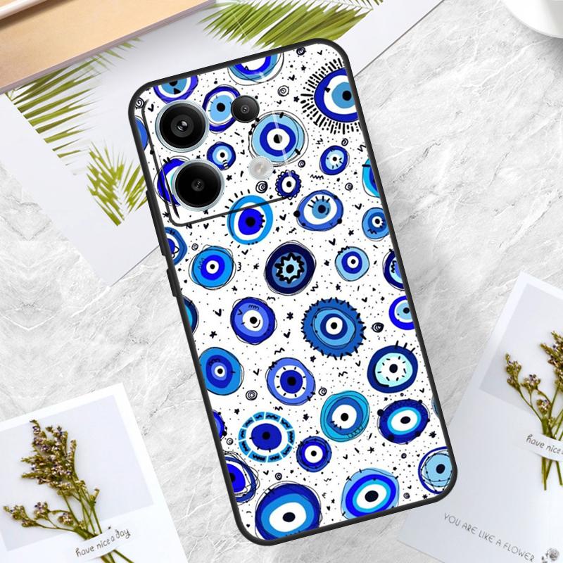 Evil Eyes Case For Xiaomi Redmi Note 14 13 12 11 10 9 15 Pro Plus Redmi 13C 14C 15C 10C 12C 15 Cover