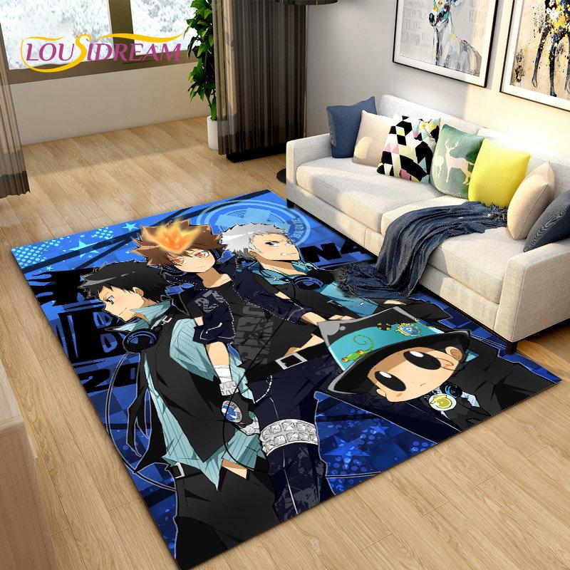 Nauczyciele Hitman Reborn Anime Dywan Obszarowy Duży, Dywan do Salonu Sypialni Sofa Wycieraczka Dekoracja, Dzieci Antypoślizgowa Mata Podłogowa