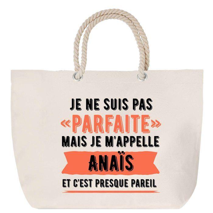 Sac de plage anse corde - PLANETEE - Anaïs - Grand format - Coton - Personnalisé