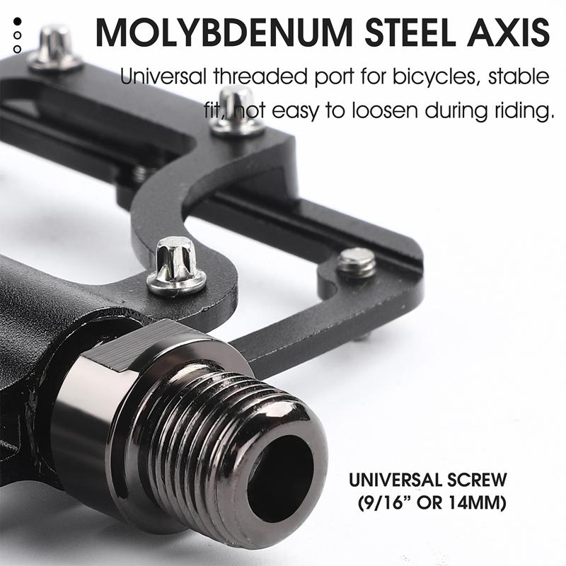 WEST BIKING Bicycle Ultralight Pedal 3 Bearing Pedals Aluminum Alloy CRMO Cycling Footboard for BMX MTB Bike Pedals Accessories