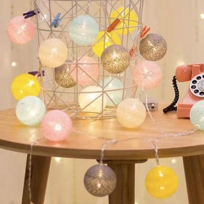 USB LED Baumwollkugel Lichterkette - Weihnachten Feiertag Sternenhimmel Dekorative Blinklichter