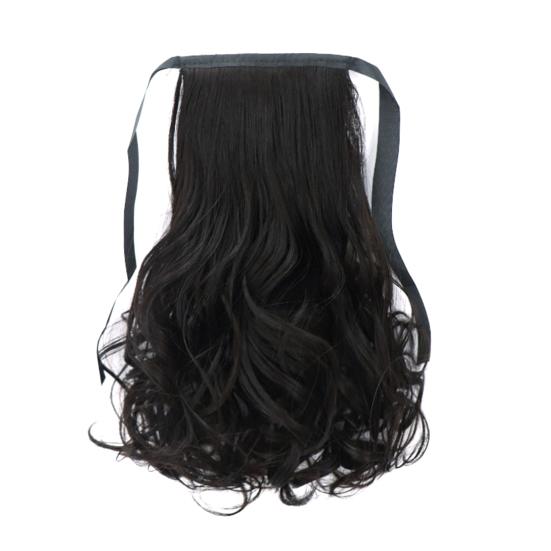 Women Fluffy Long Curly Synthetic Fiber Ponytail Fake Wig Extension Hairpiece