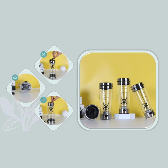 500 ml elektrische Shaker-Flasche, automatischer Mischbecher, langlebiger, vielseitiger Protein-Shaker-Becher für das Home-Office in der Schule