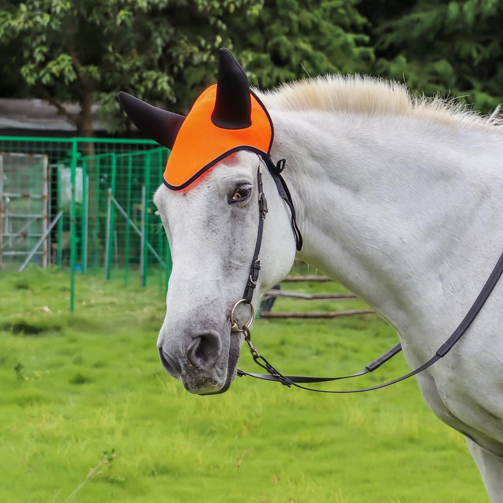 Horse Ears Cover Breathable Mesh Horse Earmuffs Horse Ear Mesh Cover, Breathable Horse Ears Protections Shield Supplies