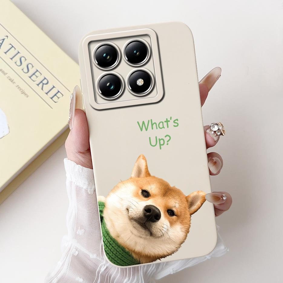For Xiaomi 14T Pro Case Cute Dog Cartoon Cover Soft TPU Full Cameras Protection Shell For Xiaomi Mi 14T Pro Mi14T 5G Phone Cases
