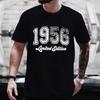 Vintage 1956 Birthday TShirt Birthday Shirt Funny Retro Limited Edition Tee Tshirt for Unisex Tee Tops Short Sleeve Unisexs Clothing