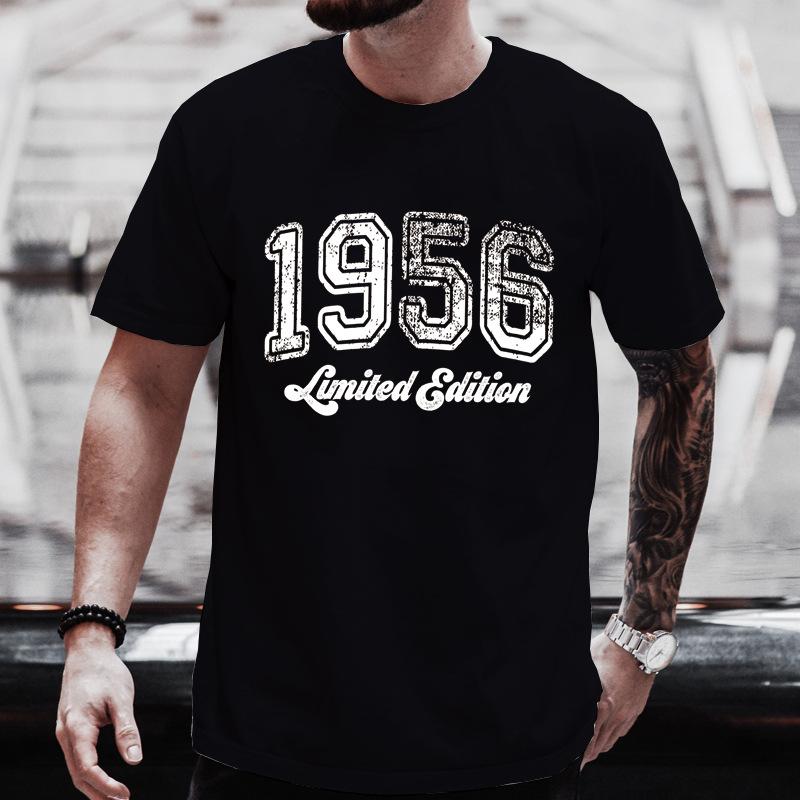 Vintage 1956 Birthday TShirt Birthday Shirt Funny Retro Limited Edition Tee Tshirt for Unisex Tee Tops Short Sleeve Unisexs Clothing