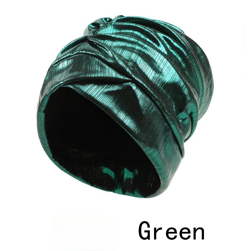 

Осенне-зимняя женская модная горячая штампованная большая окружность головы шапка Баотоу One size зелёный