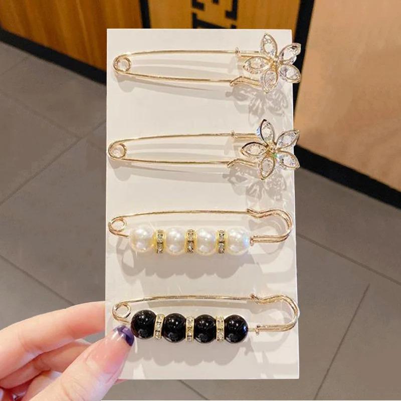 

Набор брошей-булавок, женская маленькая брошь, жемчуг, стразы, значки на лацкан, свитер, рубашка, фиксированная одежда, украшения, аксессуары, подарок