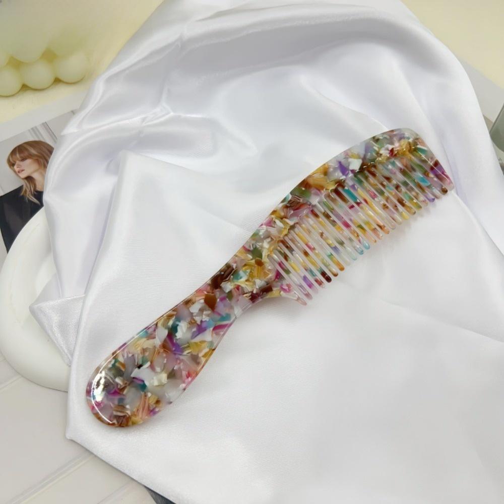 Leopard Print Acetate Comb Hair Styling Tool Hairdressing Combs Hair Care Makeup Comb  Dormitory
