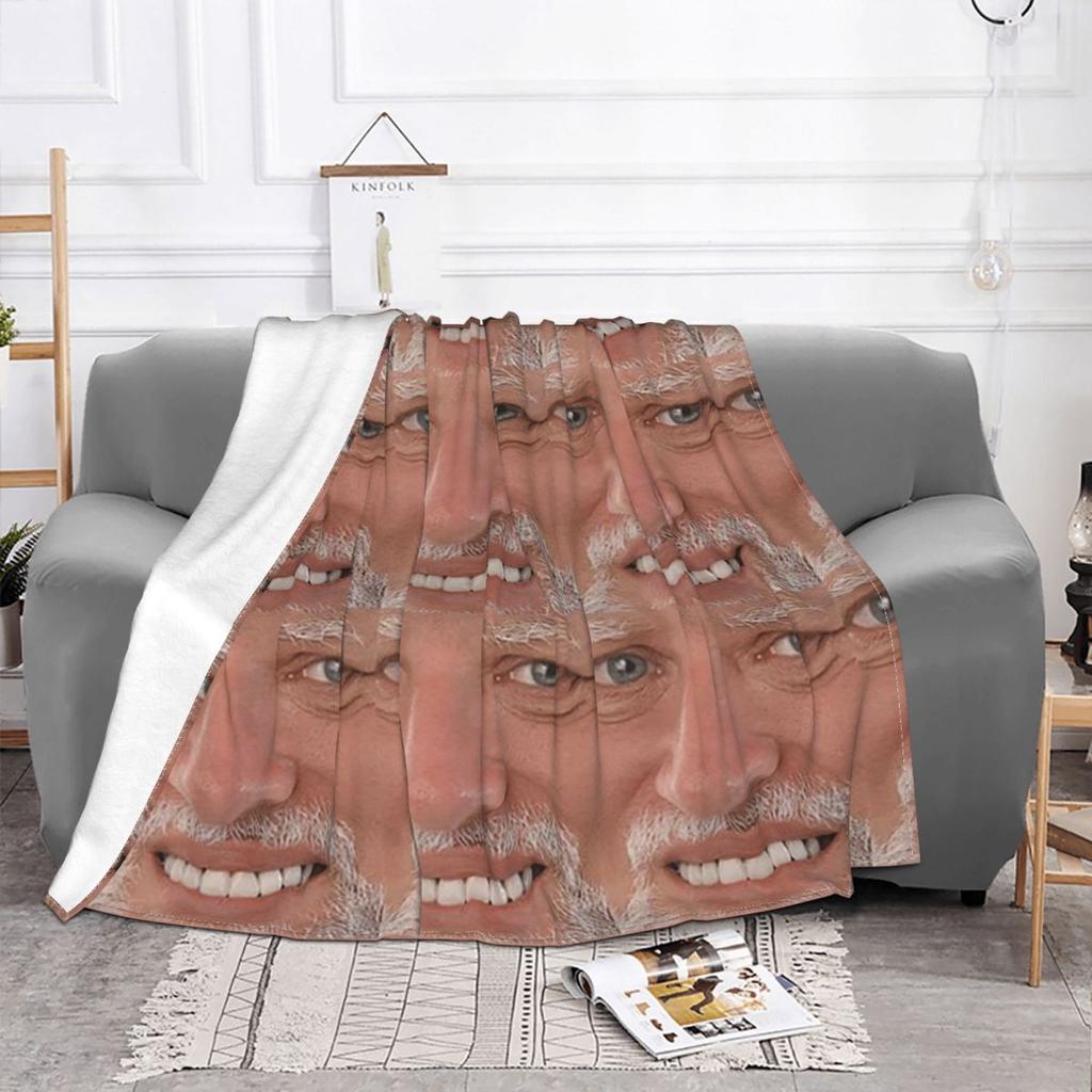 Hide The Pain Harold Meme Blanket Soft Warm Flannel Throw Blanket Bedspread for Bed Living room Picnic Travel Home Couch