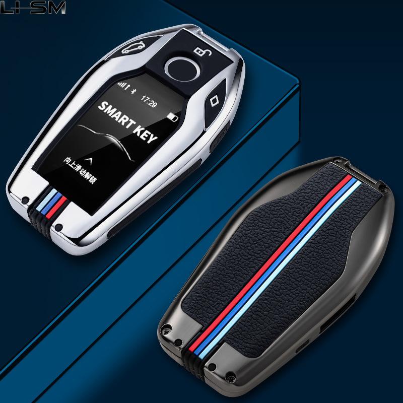 Custodia per Chiave Auto Copertura Portachiavi per Bmw Serie 1 3 5 7 X1 X3 X5 X6 X7 F30 G20 F34 F31 G30 G01 F15 G05 I3 M4 Serie Accessori Auto