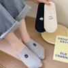 Cartoon Cute Cat-embroidered Boat Socks for Women, Summer Thin, Anti-slip, Non-dropping and Invisible Cotton Socks, Shallow Socks