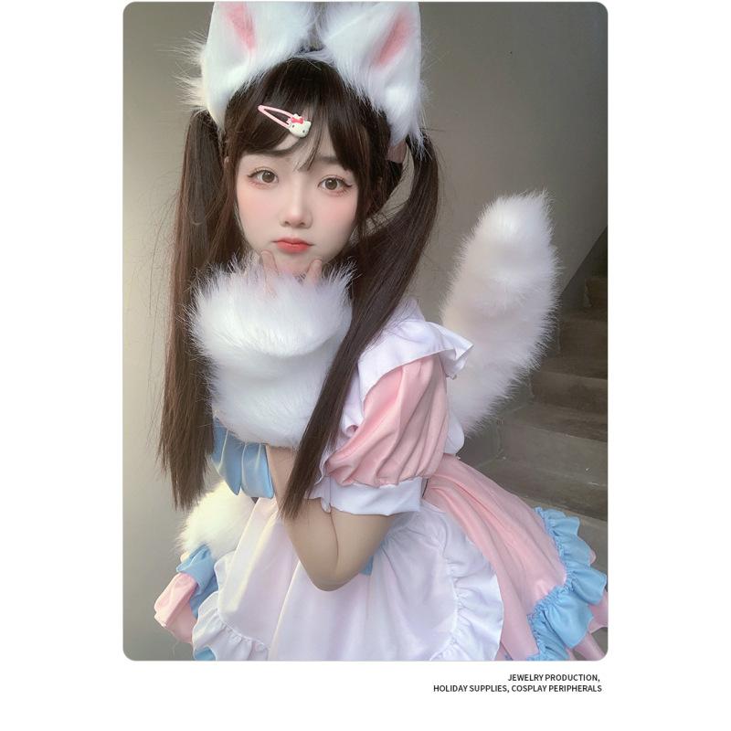 Fuchsohren-Haarband, Biestschwanz, Halloween-Set, Biestpfote, Simulation, Plüsch, Biestohren-Accessoires