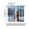 2 pcs   filtering curtains (excluding rods   non-movable   without batteries) A calf drinking  cocoa for use in bedrooms and