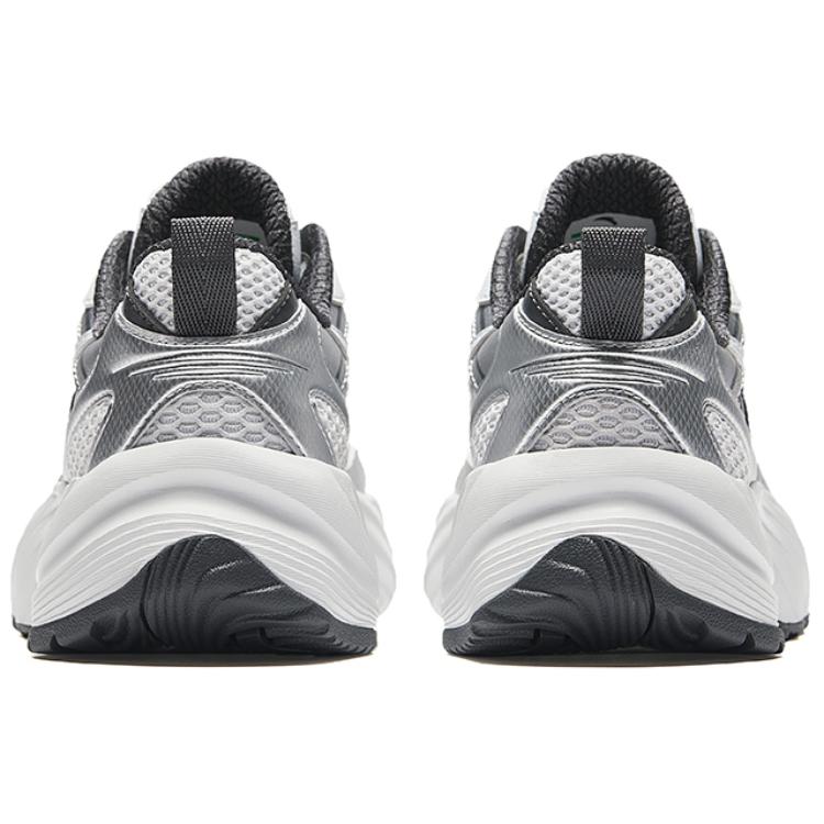Anta Bear Shoes Trendy Thick Sole Height Increasing Lightweight Low Top Casual Shoes Women Casual Shoes Gray Silver 922438809-1