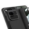 Magnetische Leder-Haptik Handyhülle Mit Seitenständer Google Pixel 11 Pro Fold Stoßfest PC-Abdeckung In Schwarz Grün Carbon
