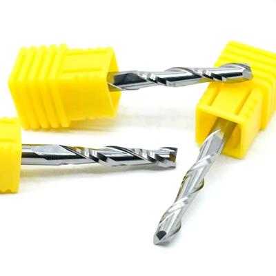 Spiral Design 2 Flute Wood End Mill 1/8"(3.175mm) Shank Up Cut Carbide Spiral Cutters HRC45 2.0-3.175mm Engraving Tools Acrylic