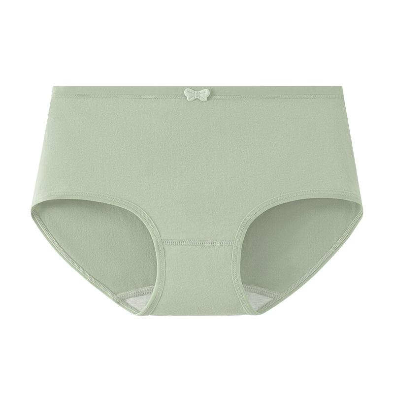 Women S Cotton Underwear Bowknot Cute Antibacterial Solid Color Breathable