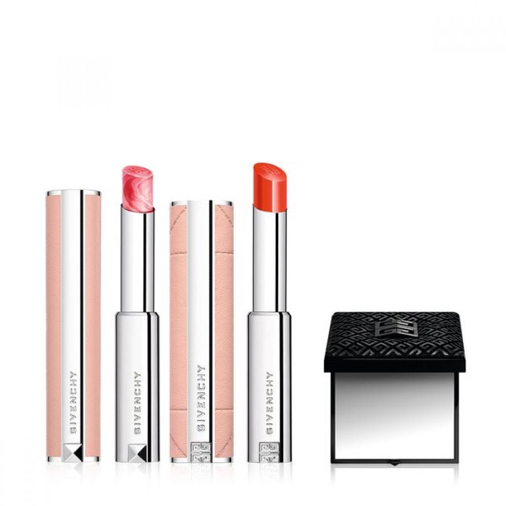 Givenchy Rose Perfecto Duo Set  +pocket Mirror Gift N304/N332