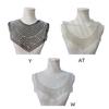 Embroidered Beadwork Collar Applique Mesh Collar Accessory For Elegances Social Gatherings Clothing Garment Decoration