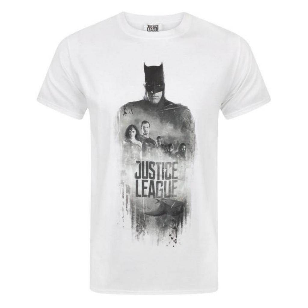 Justice League Mens Character Line Up T-Shirt