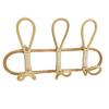 Handmade Clothes Holder Stand Easy Install Coat Hanger Rattan Wall Mounted Hook Rack for Hanging Towels and Scarves
