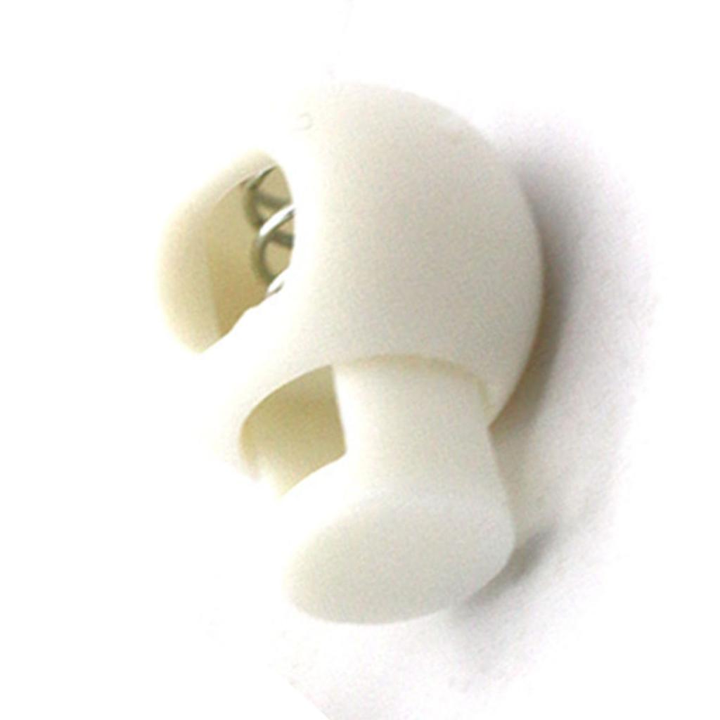 Spring Cord Lock Single Hole End Round Fastener Buttons Slider Toggle Stopper for Backpack Shoelace