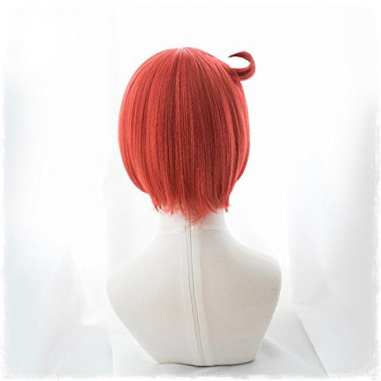 Cosplay Cool Short Costume Wig 2 Bonus Items Heat-resistant Wig, "Second Castle" Red, Hair, +