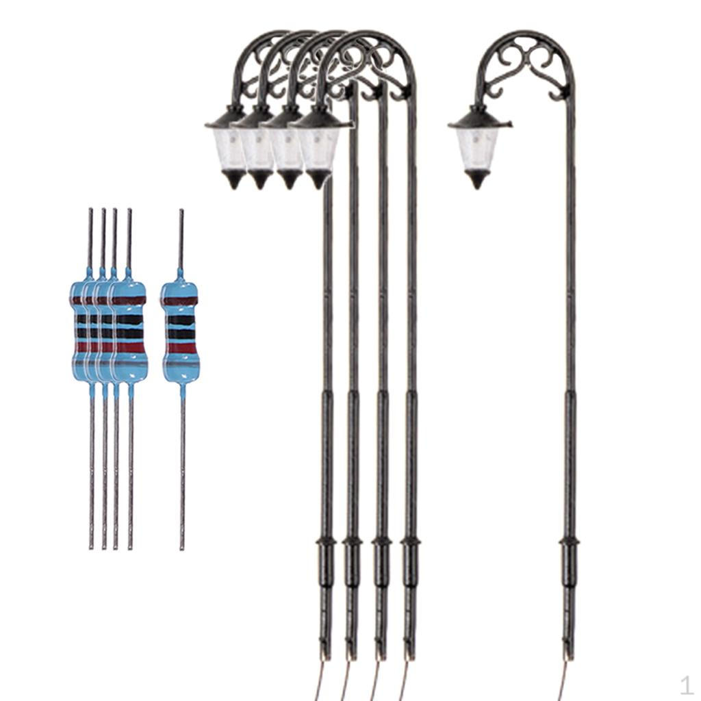 1/87 HO Scale Street Lights Train Scenery Micro Landscape Architecture Model