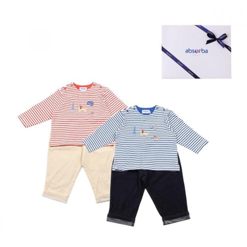 Absorba Red + Blue Top And Bottom Set 1a1121292 red+blue-blue/90(12-18M)