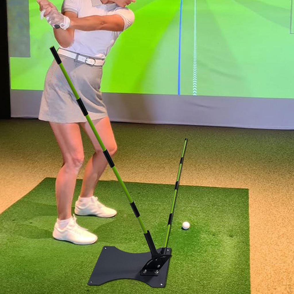1 Piece Golf Swing Training Alignment Rod Holder Adjustable Angle Plane Iron Material Suitable