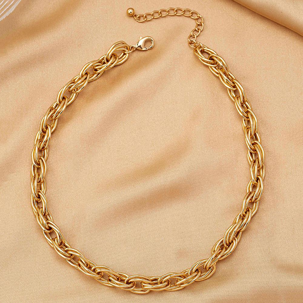 

Хип-хоп Крутой Трендовый Короткий Стиль Толстая Цепь Персонализированная Ключичная Железная Цепь Ожерелье Аксессуары Женский