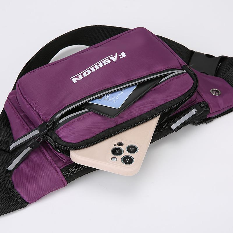 Unisex Fashion Waist Bag - Large Phone Fanny Pack for Men & Women (Water-Resistant Banana Hip Bag for Travel/Outdoor)