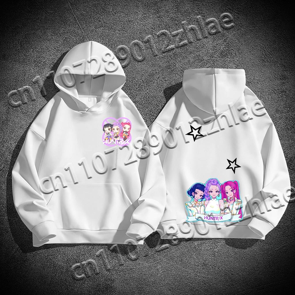 New Best Selling Kpop Demon Hunter High Quality Flannelette Adult Sweater Loose Comfortable Quick Drying Adult Hooded Sweater