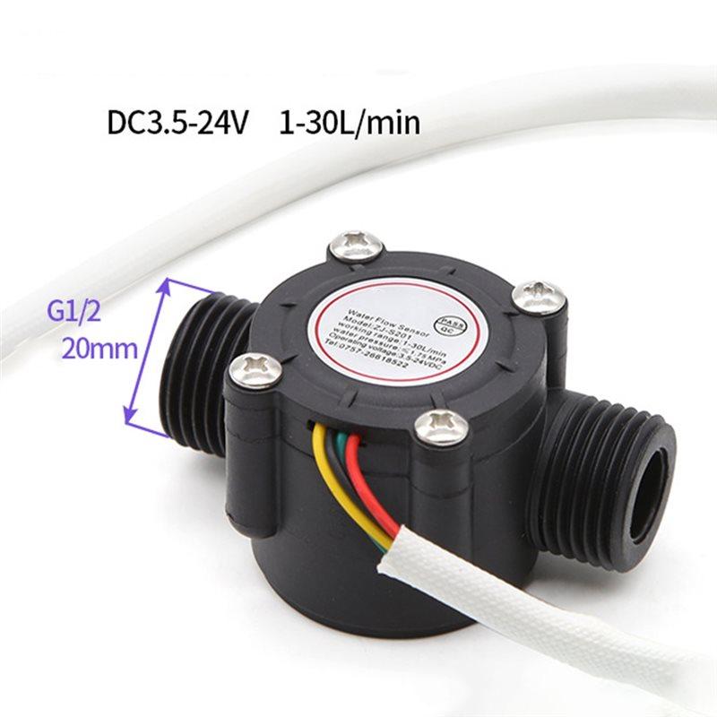 SHGO-Water Flow Sensor Hall Effect Flowmeter Control Sensor 1.75Mpa Flow Meter Flowmeter Counter