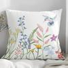 Spring And Summer Floral Print Pillow Cover Home Sofa Cushion Pillow Cover Premium Durable Quality Useful Practical
