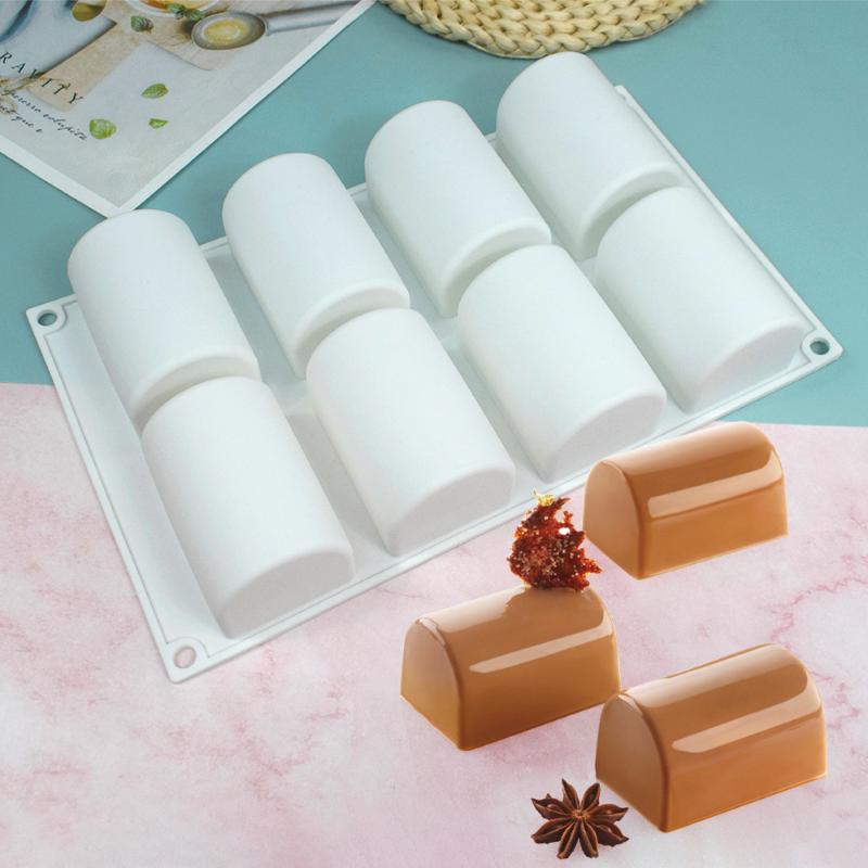 Oval Long Strip Mousse Cake Mold Silicone Pastry Mold For Sweets Cake Forms Tray Diy Homemade French Sweets Baking Mould