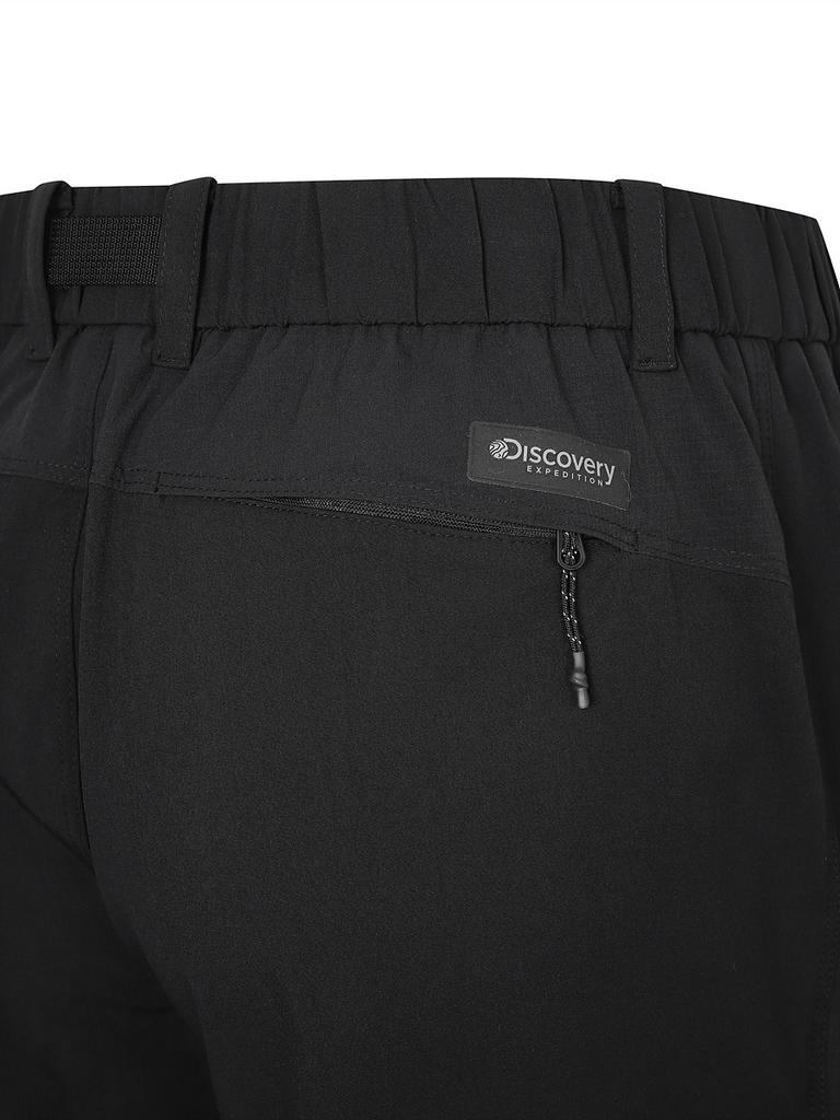DISCOVERY EXPEDITION Freshvent Men'S Ripstop Parachute Cargo Pants (Black)